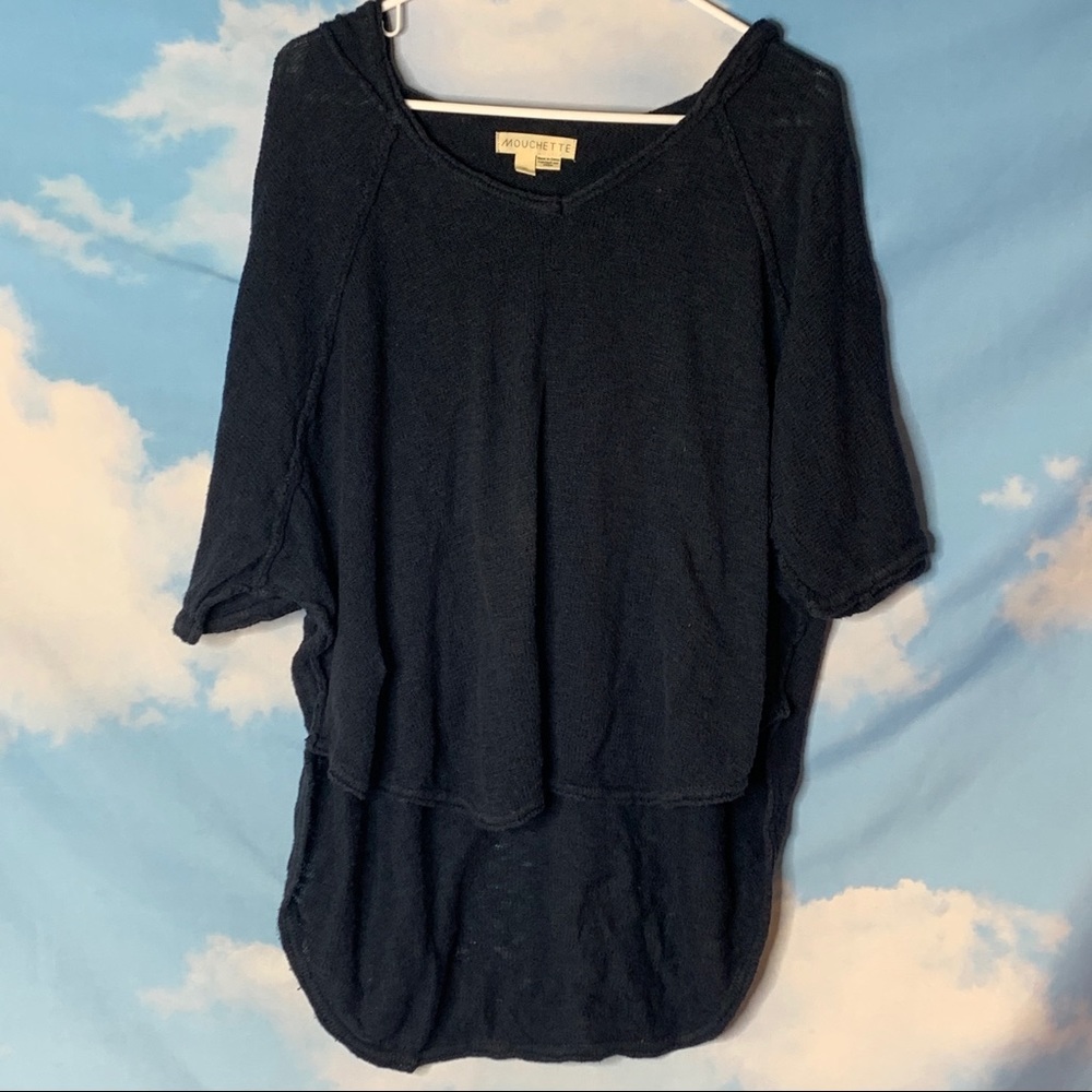 Mouchette- Hooded Oversized Top size Small
